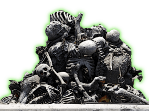 Scary pile of skeleton bones 5e