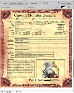 Monster Maker Designer page 1