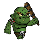 This is a tiny ogre created by the 5e D&D minor illusion spell.