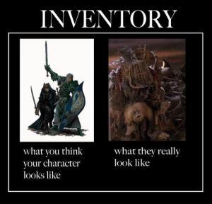 RPG inventory funny dnd picture