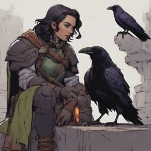 Beast Sense spell review image showing a ranger with a raven.